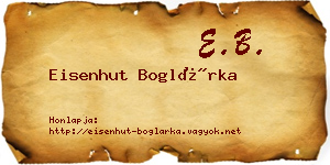 Eisenhut Boglárka névjegykártya