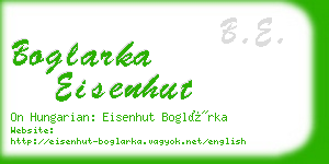 boglarka eisenhut business card